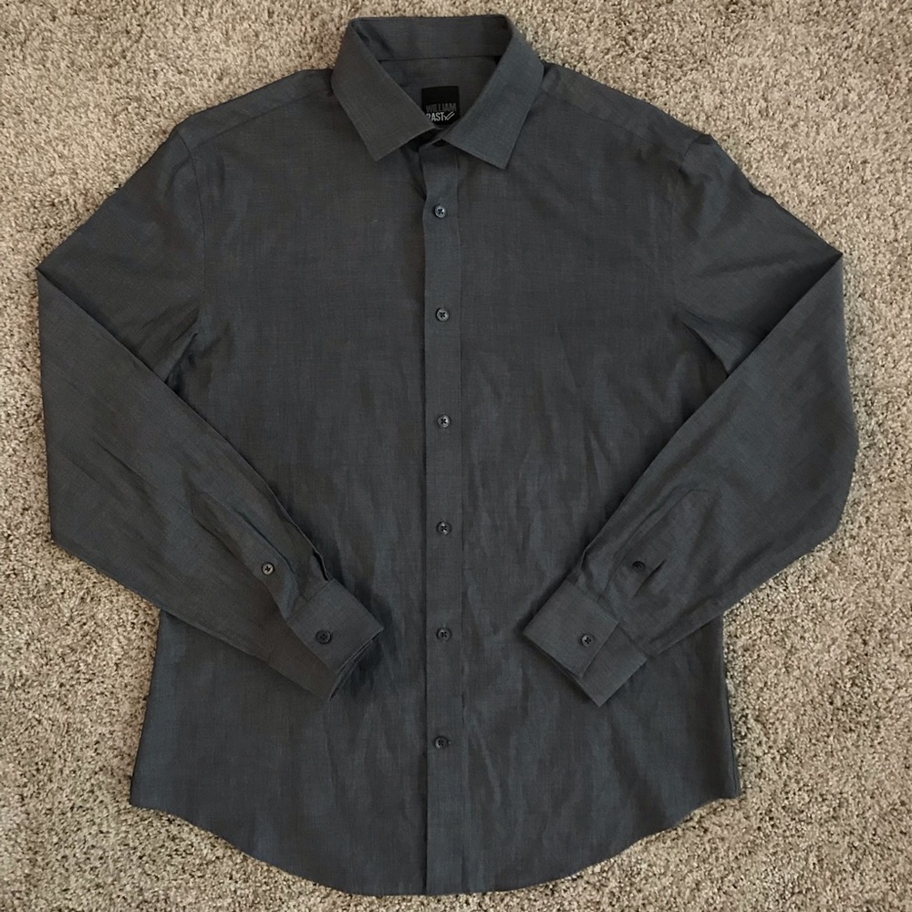 NWOT William Rast Fitted Long-Sleeved Shirt, Med